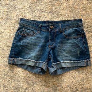 Faded Glory denim jean shorts size 7 - 4.5” inseam
